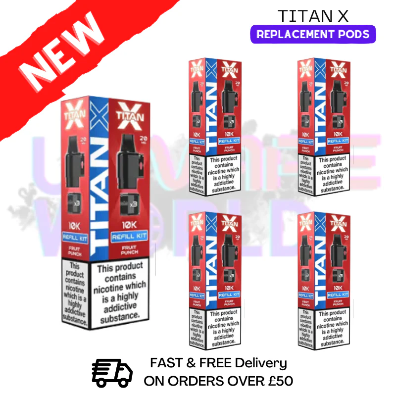 Fruit Punch Titan X Replacement Pods box of 5