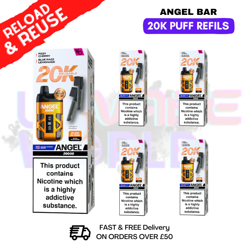 Golden Edition Angel Bar 20K REPLACEMENT PODS Box Of 5