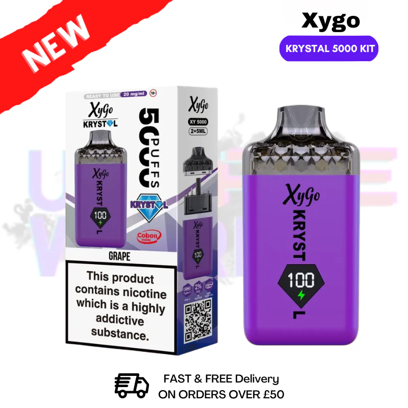 Grape Xygo Krystal 5000 Pod Kit - Only £6.39