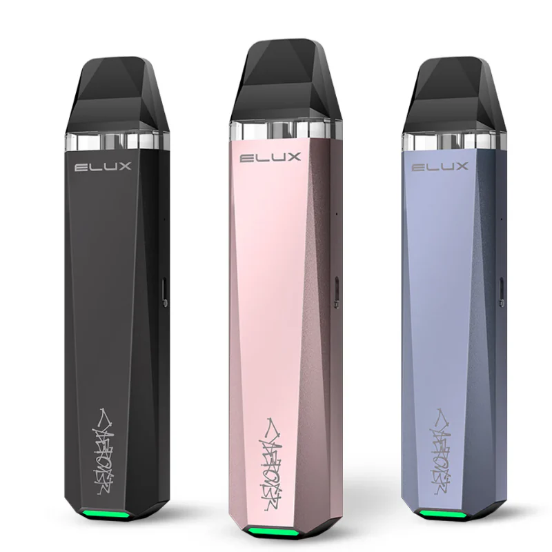 Green Elux CyberOver P1 Refillable Kit + Free Nic Salt - Image 2