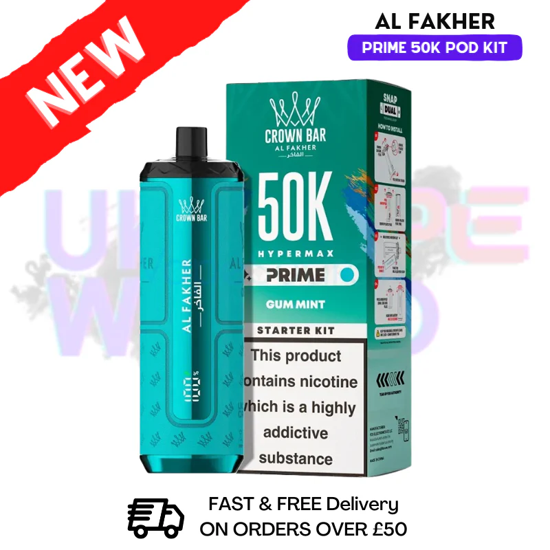 Gum Mint Al Fakher Hypermax Prime 50K Pod Kit