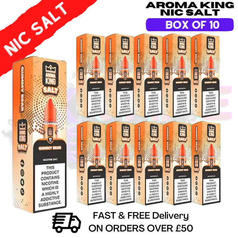 Gummy Bear Aroma King Pack / Box Of 10 Nic Salts