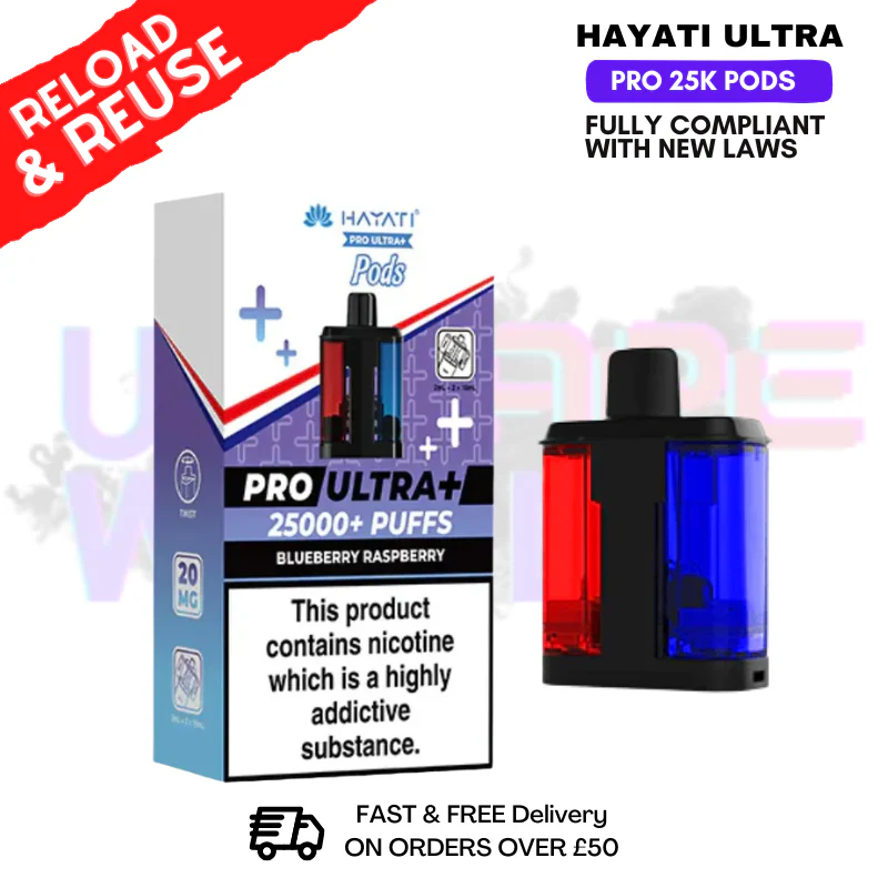 Hayati 25K Replacement Pods Pro Ultra Plus - 2 For £11.90 - Image 12