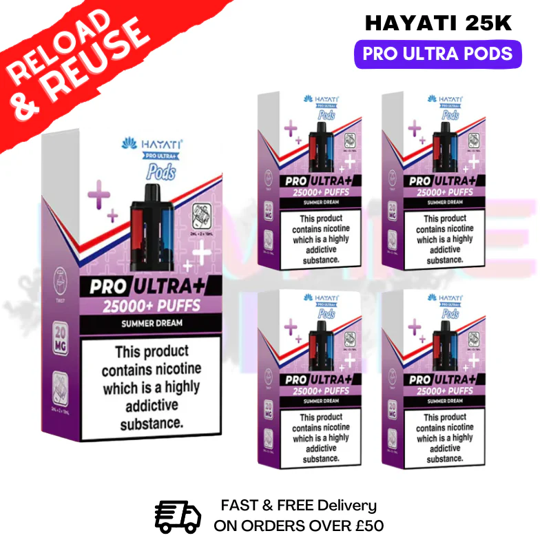 Hayati 25K Summer Dream Replacement Pods Box Of 5