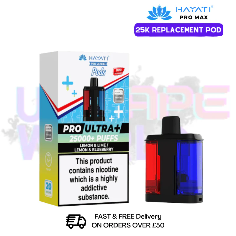 Hayati Pro Ultra Plus 25K Lemon Blueberry Replacement Pods