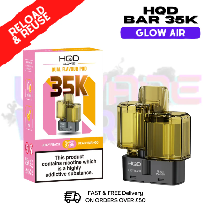 HQD 35K Glow Air Replacement Pods - £6.89 - Image 8