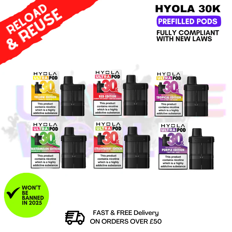 Hyola 30K Replacement Pods Only - £5.99
