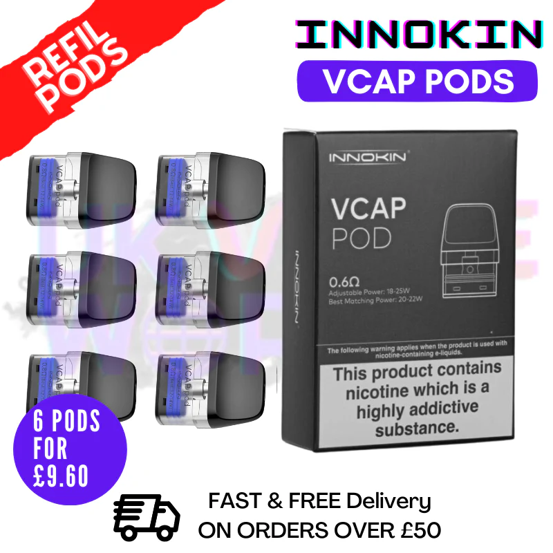 Innokin VCAP (TRINE) Replacement Pods - Six Pack 6PK