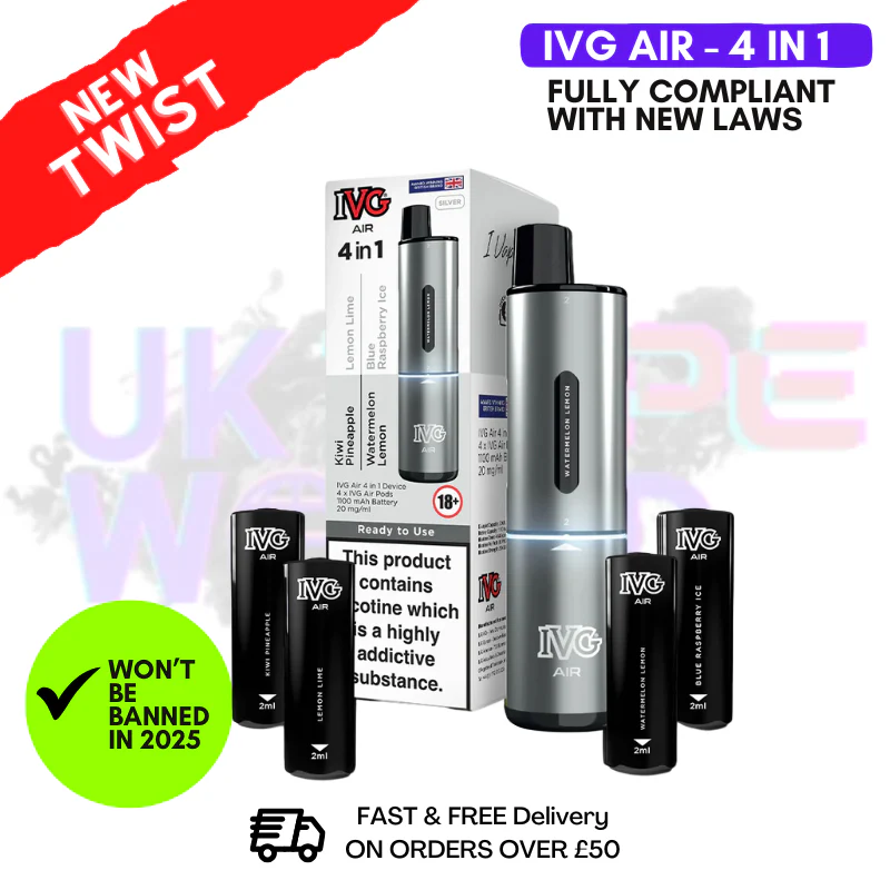 IVG Air 4 in 1 Silver Edition Prefilled Pod Kit