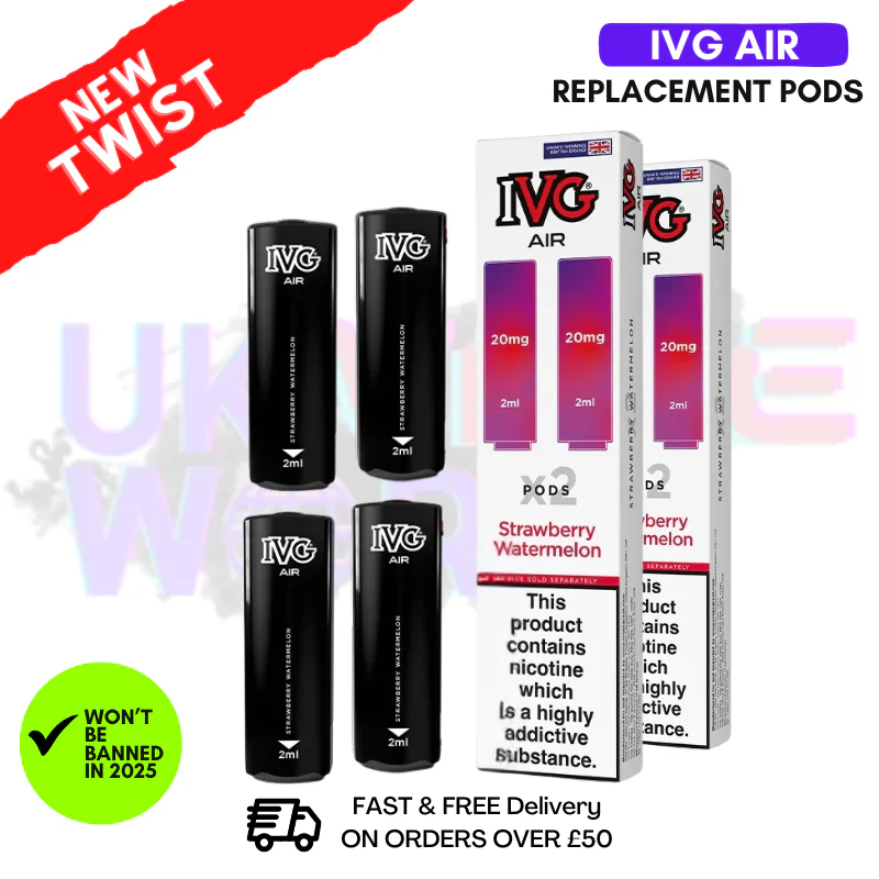 IVG AIR Pods Strawberry Watermelon Pack Of 4