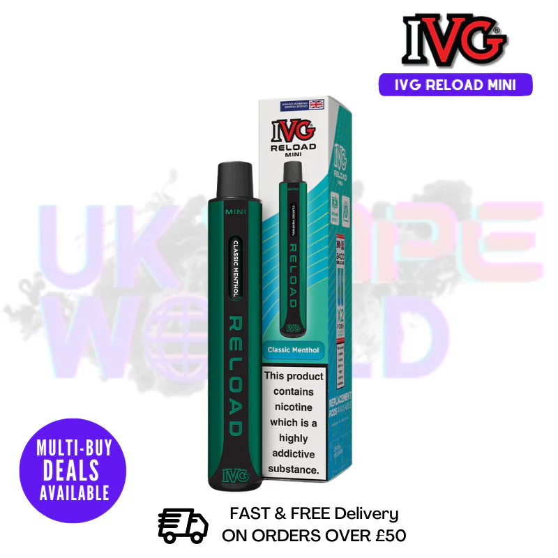 IVG Reload Mini 600 Puff Vape Pen Kit - Image 2