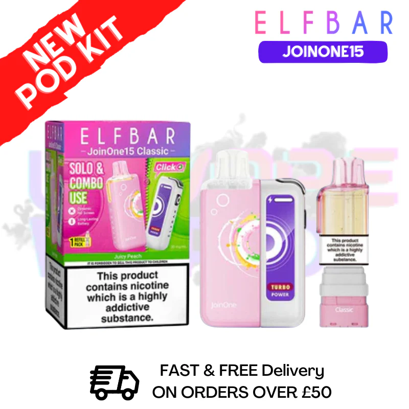 Juicy Peach ELFBAR 15K JoinOne15 Pod Kit