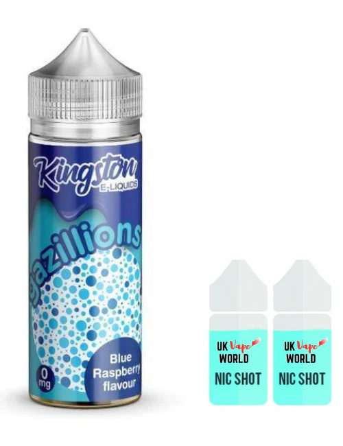 Kingston Gazillions Blue Raspberry 100ml Shortfill - Image 2
