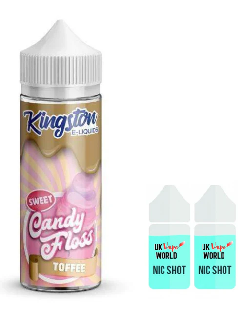 Kingston Sweet Candy Floss Toffee 100ml Shortfill - Image 2