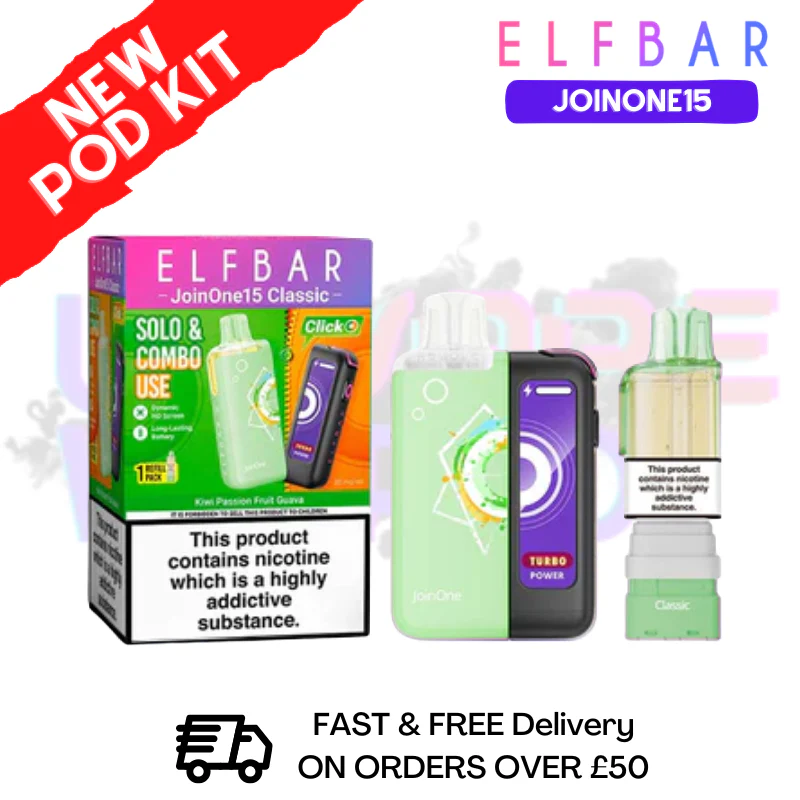 Kiwi Passionfruit Guava ELFBAR 15K JoinOne15 Pod Kit