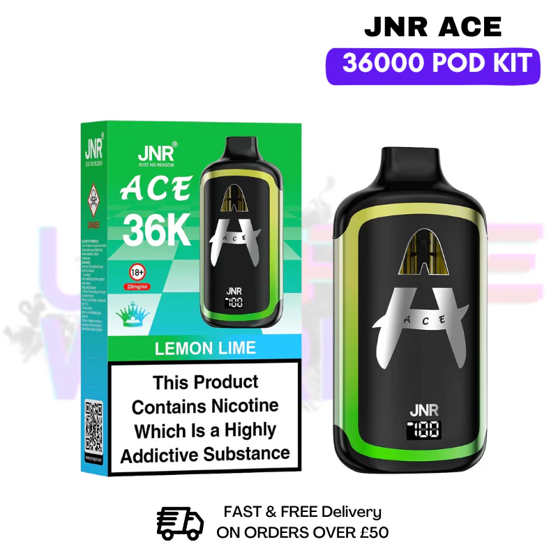 Lemon Lime JNR ACE 36K Puff 36000 Prefilled Pod Kit