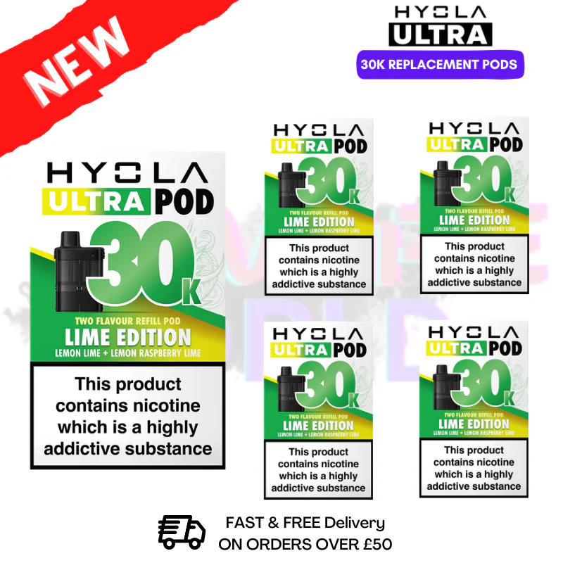 Lime Edition Hyola 30K Replacement Pods Box Of 5