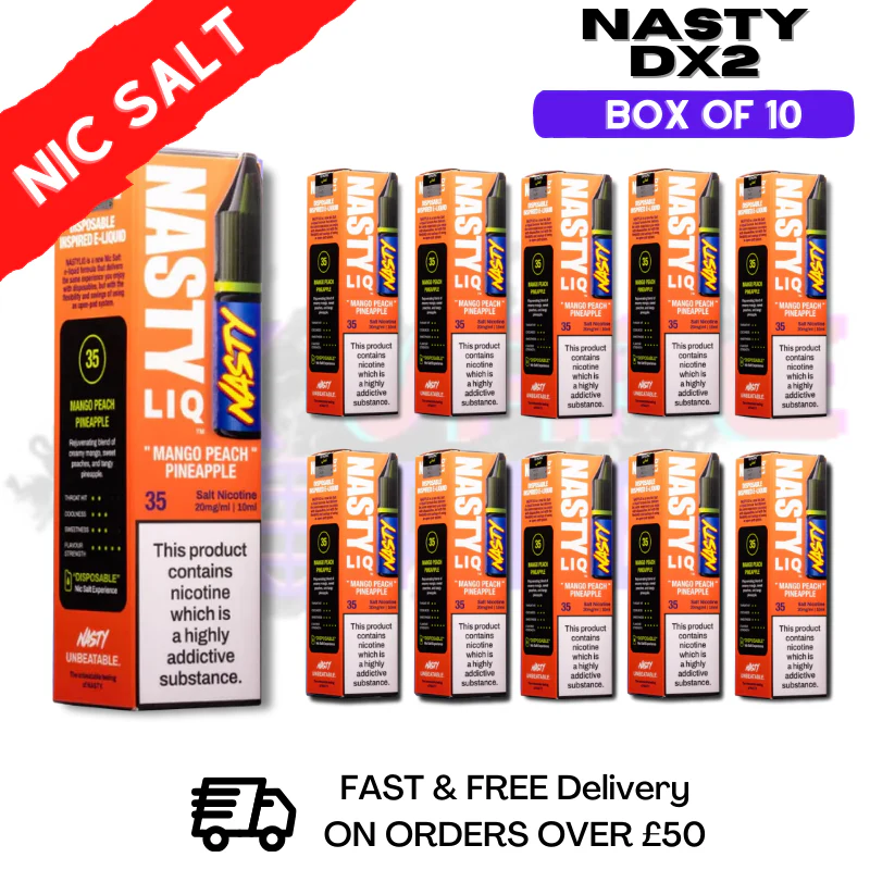 Mango Peach Pineapple - NastyLiq Nic Salt Box Of 10