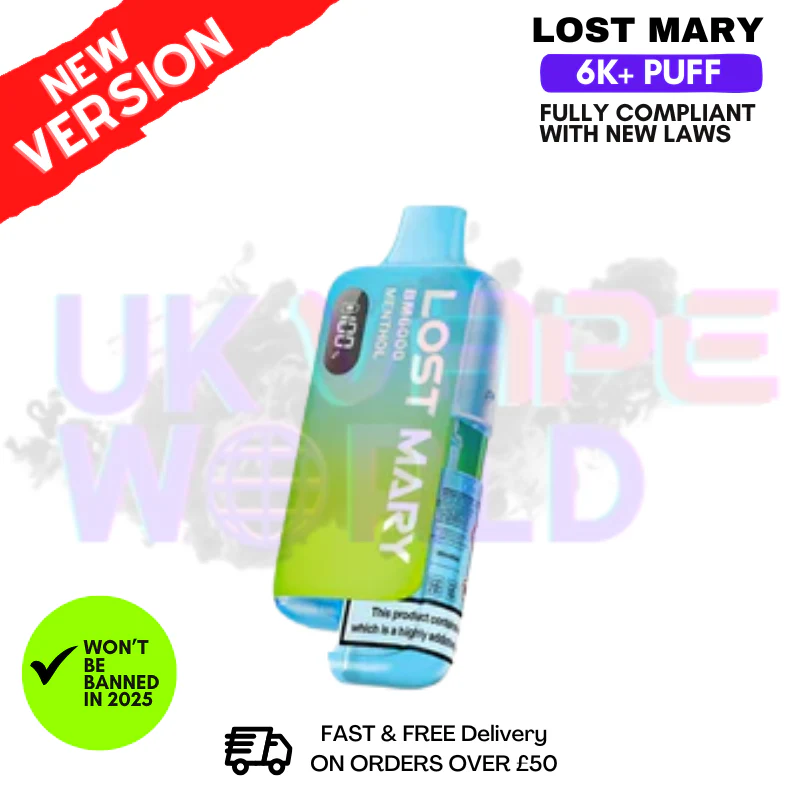 Menthol Lost Mary 6K Puff Pod Kit - Only £8.99