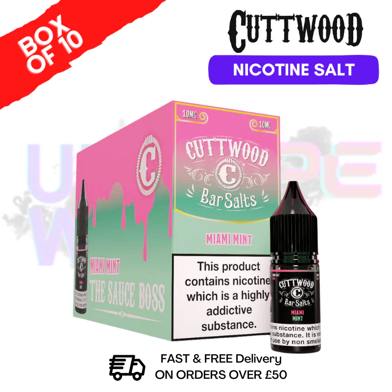 Miami Mint Cuttwood Bar Salt BOX OF 10