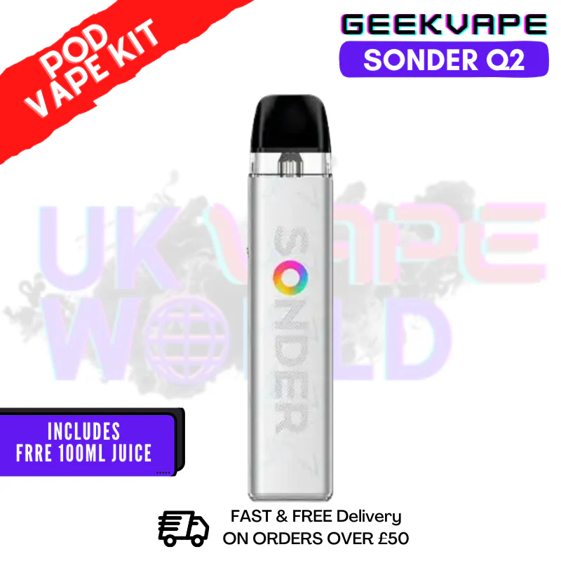 Moonlight Silver GeekVape Sonder Q2 Pod Vape Kit