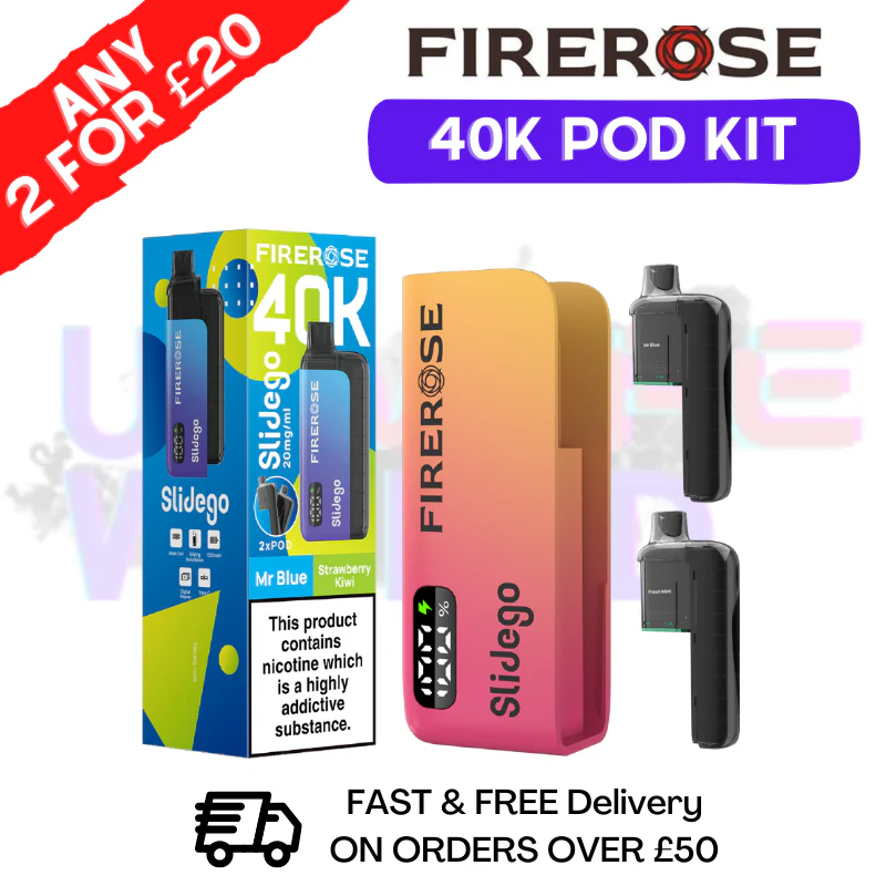 Mr Blue Firerose SlideGo 40K Prefilled Pod Kit