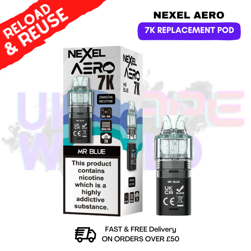 Mr Blue Nexel Aero 7K Replacement Pods