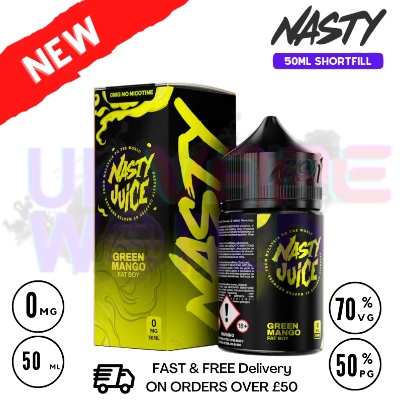 Nasty Juice Asap Green Mango Fat Boy 50ml Shortfill | Best Price