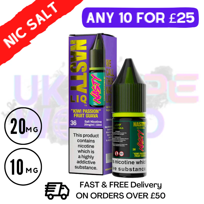 NastyLiq 'Kiwi Passion Fruit Guava' Nic Salt By Nasty Eliquids
