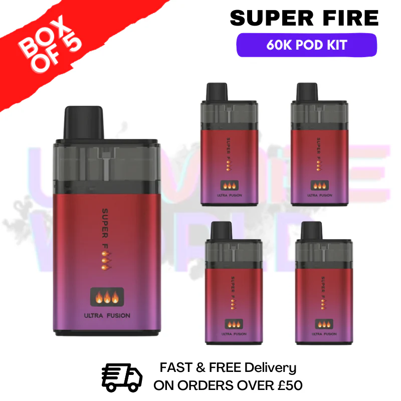 Navy Blue Edition SuperFire 60K Ultra Fusion Box Of 5