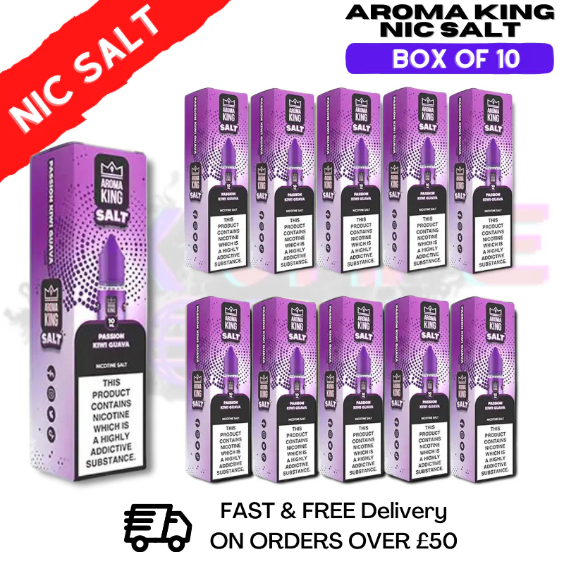 Passion Kiwi Guava Aroma King Pack / Box Of 10 Nic Salts