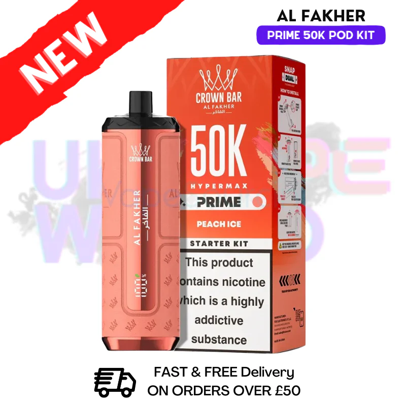 Peach Ice Al Fakher Hypermax Prime 50K Pod Kit