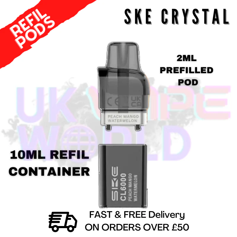 Peach Mango Watermelon SKE CL6000 Replacement Prefilled Pod