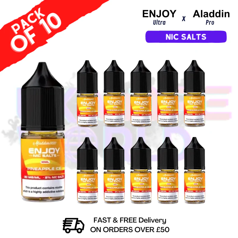 Pineapple ICE Enjoy Ultra X ALADDIN Nic Salt Box Of 10