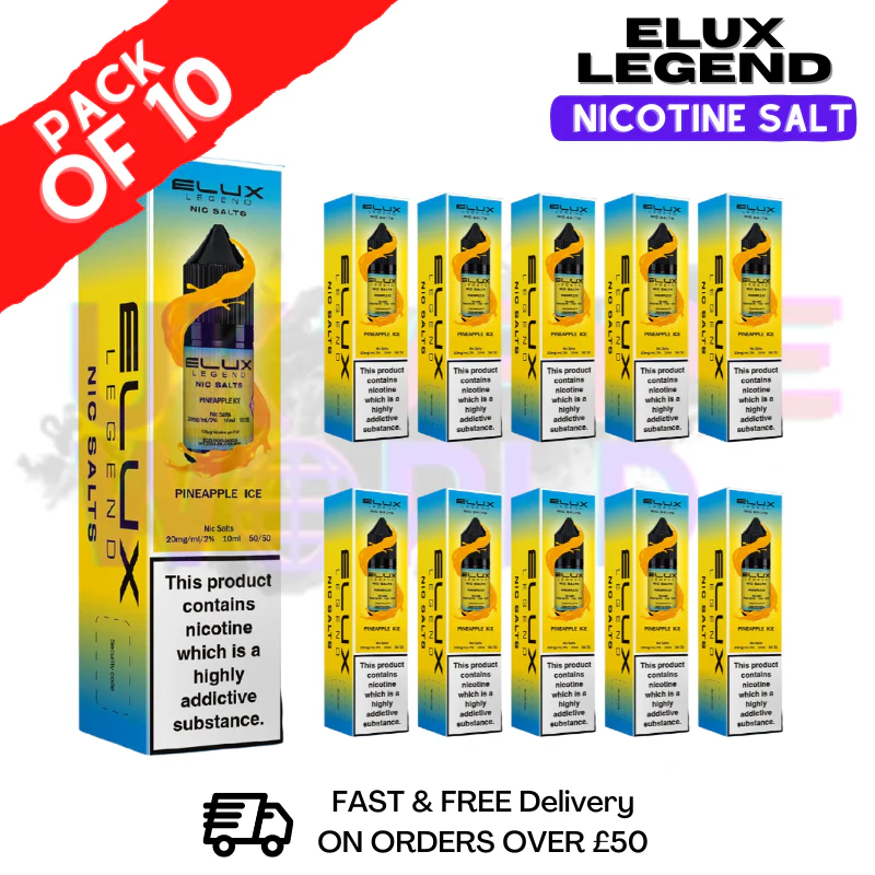 Pineapple ICE Elux Legend Nic Salt Pack / BOX OF 10