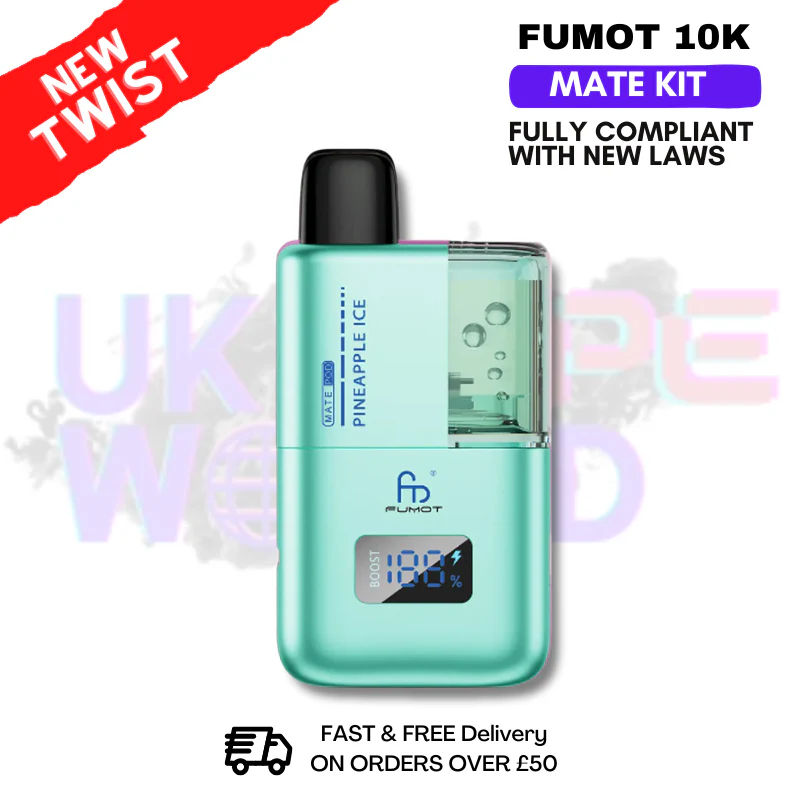 Pineapple Ice Fumot Mate 10K Puff Prefilled Pod Kit