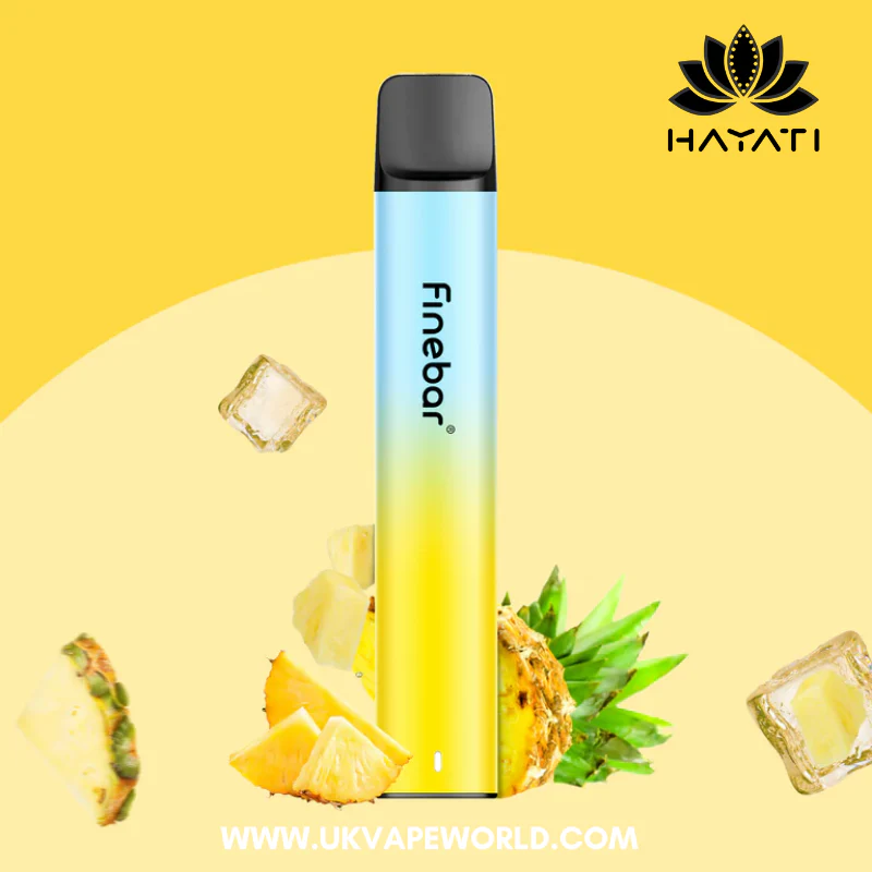 Pineapple Ice Hayati Finebar Prefilled Pod Kit - 5 For £15