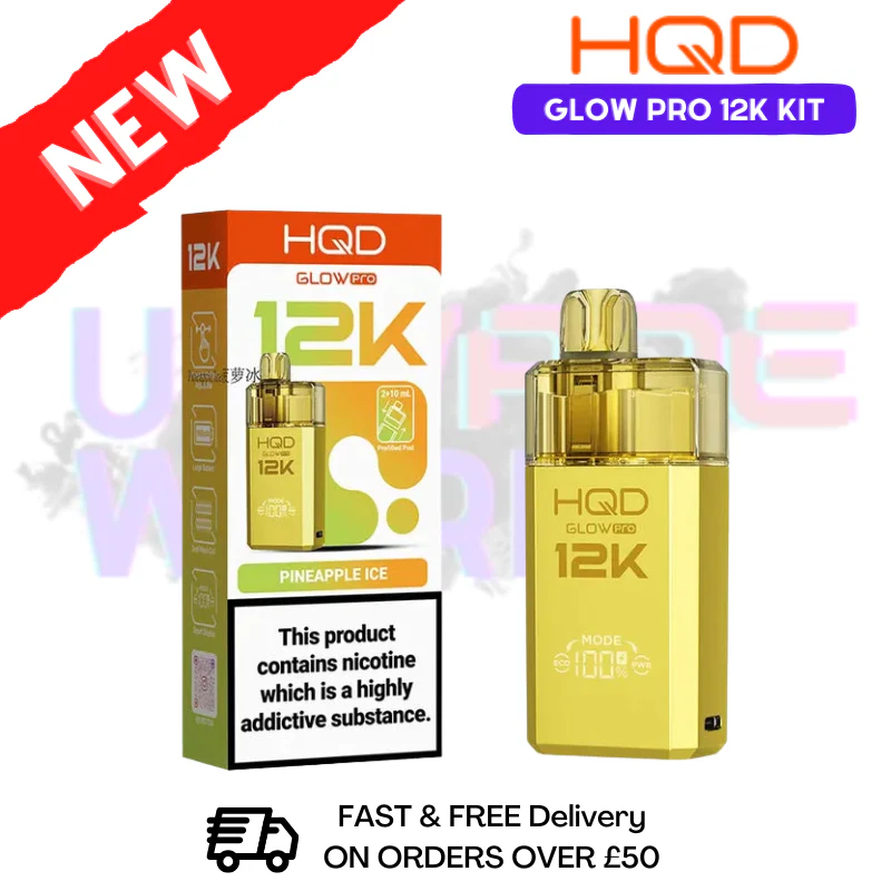 Pineapple Ice HQD 12K Glow Pro Pod Kit