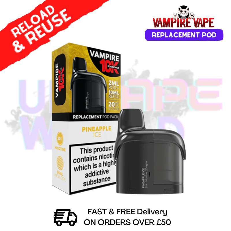 Pineapple Ice Vampire Vape 10K Prefilled Pods