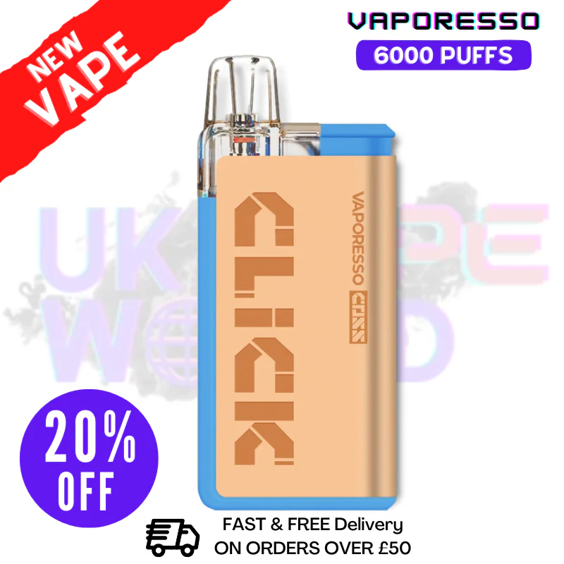 Pineapple Ice Vaporesso 6K Coss Click Disposable Kit - ONLY £8.99