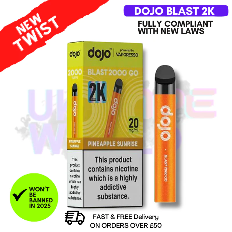 Pineapple Sunrise Dojo Blast 2000 2K Puff Kit