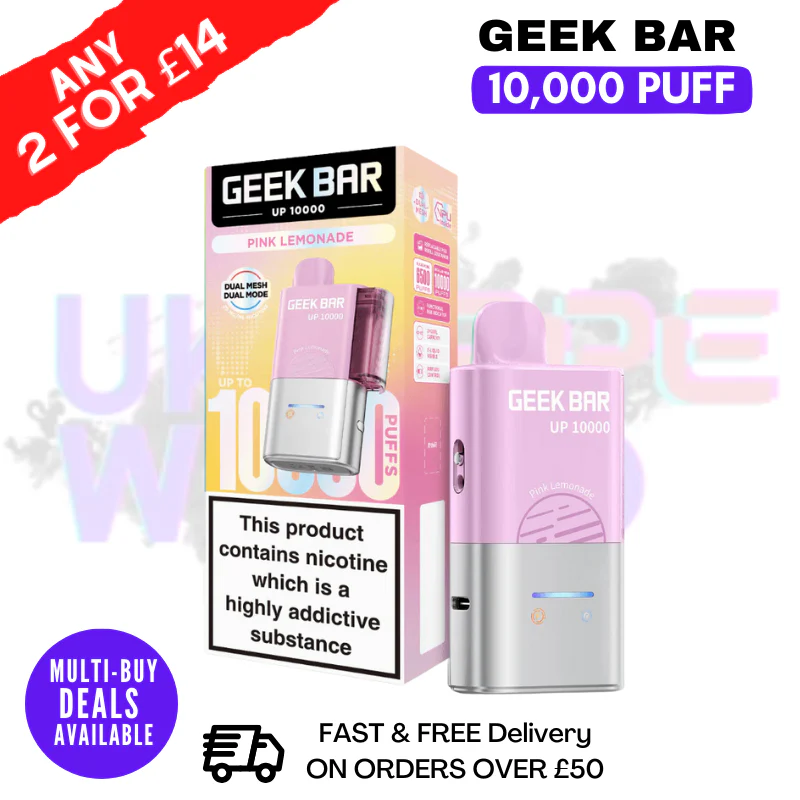 Pink Lemonade Geek Bar Up 10000 Pod Kit