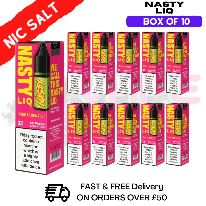 Pink Lemonade - NastyLiq Nic Salt Box Of 10