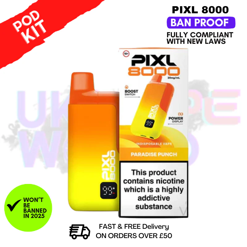 Pixl 8000 Puff Vape Pod Kit | ANY 2 FOR £14 - Image 12