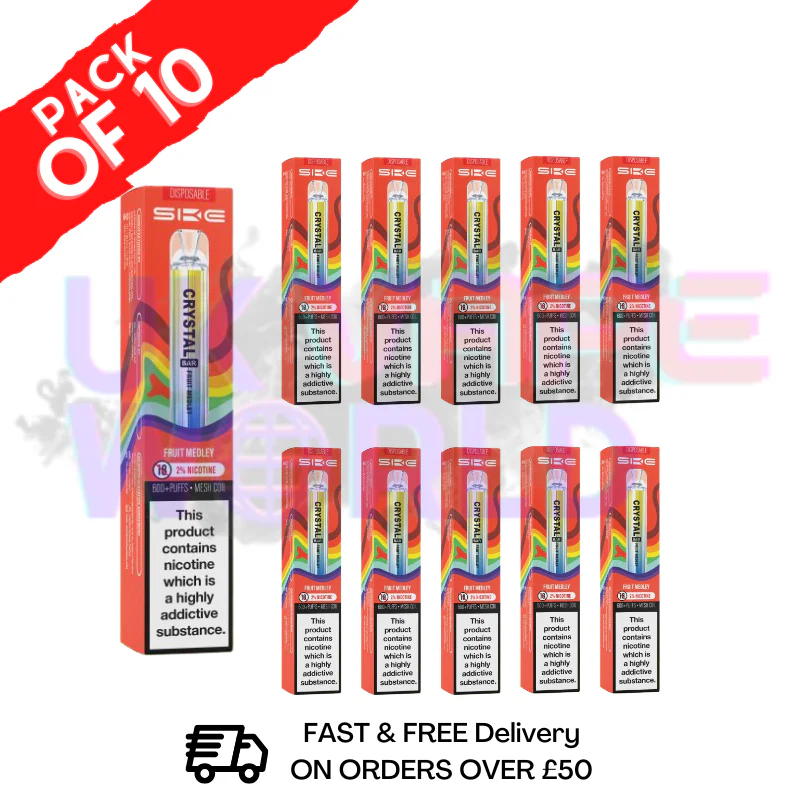 Fruit Medley SKE Crystal 600 PUFF Box Of 10