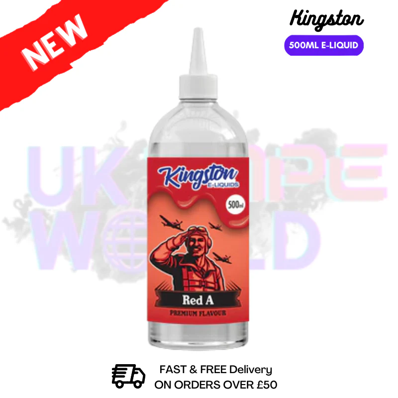 Kingston Red A 500ml Shortfill Eliquid - Best Price