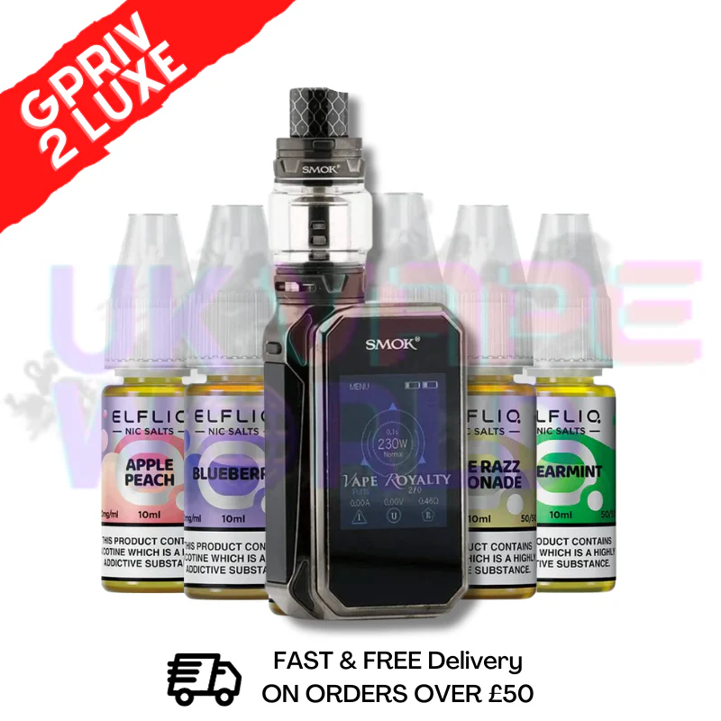 Smok G Priv 2 Luxe Edition + 10 FREE ELF LIQ SALTS Bundle