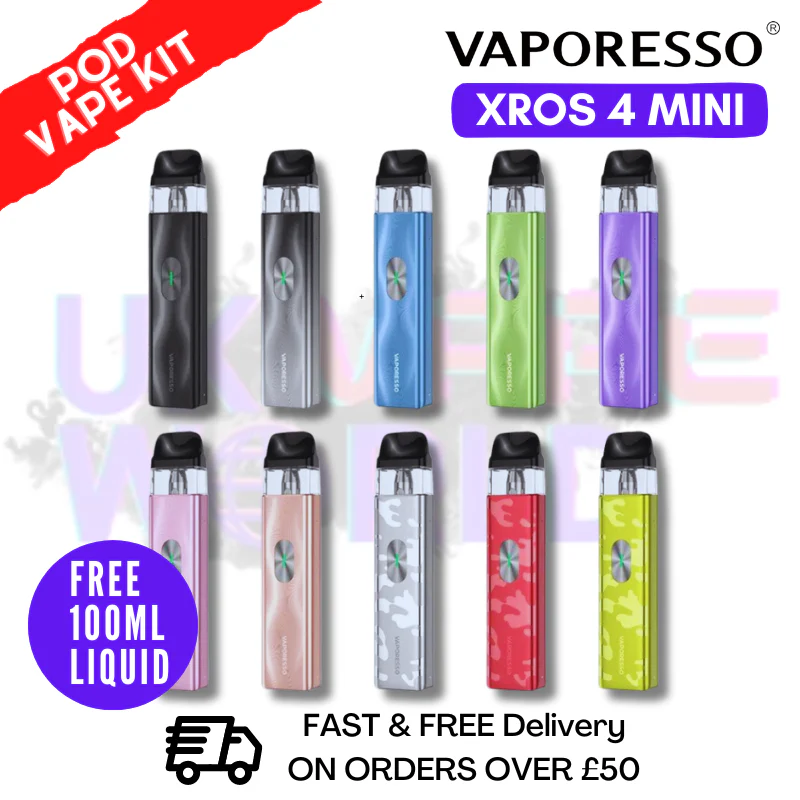 Vaporesso Xros Mini 4 Kit + Free 100ML Eliquid
