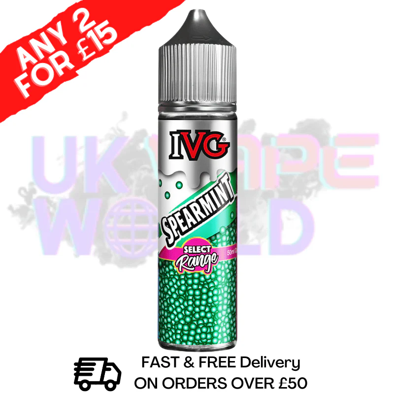 Spearmint IVG Shortfill Juice 50ML Eliquid - SELECT RANGE