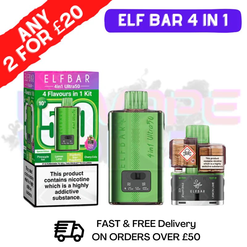 Special Edition Elf Bar 4 in 1 Ultra Puff Kit